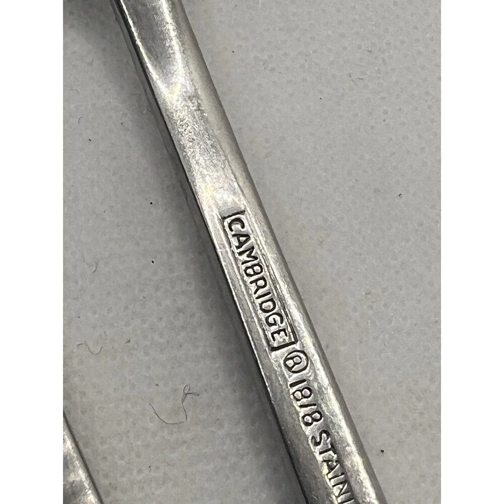 3 Forks Cambridge Stainless dinner & salad unsure of name rectangle heavy 18/8